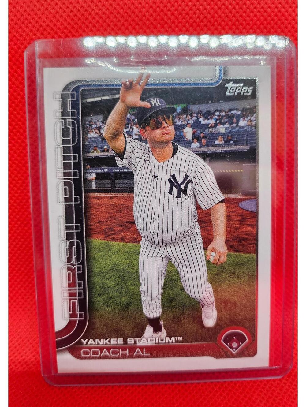 2025 Topps Series 1 #FP-4 Coach Al First Pitch New York Yankees